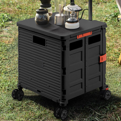 Dorcia 44cm H x 40cm W Utility Cart with Wheels