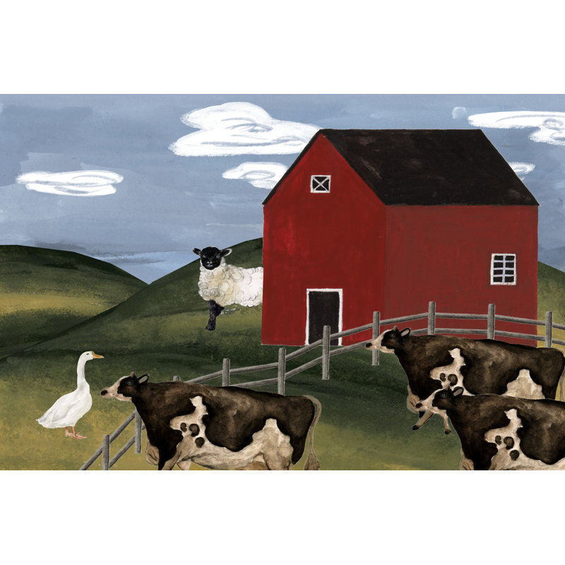 Red Cottage II, H 24 po x l 36 po x P 1,25 po
