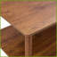 Table basse rectangulaire à 2 niveaux pour le salon - Bois massif + panneau de fibres à densité moyenne, facile à nettoyer et amp; Assemblage rapide-851528702