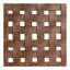 Grand lit tissé en similicuir avec éléments de style Mid-Century, structure en bois massif, tête de lit à style ouvert, pieds fuselés, 5 lattes, lit à assembler, conception, fabrication, finition érable arrondi