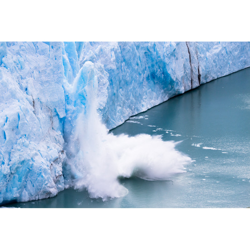 " Perito Moreno " by Fredtamashiro Painting Print, 8" H x 12" W x 1" D