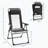 Set of 2 Folding Patio Chairs with Adjustable Sling Back and Removable Headrest-1633385512