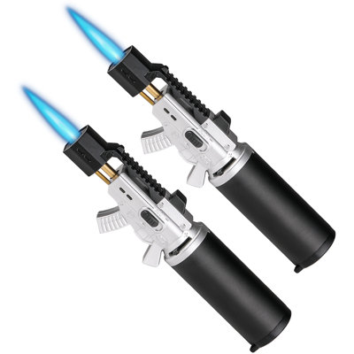 2-Piece BBQ Torch Handheld Butane Torch For Welding, Cooking, Barbecue, Baking