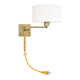 Kevyn Single Light Steel Dimmable Swing Arm Sconce