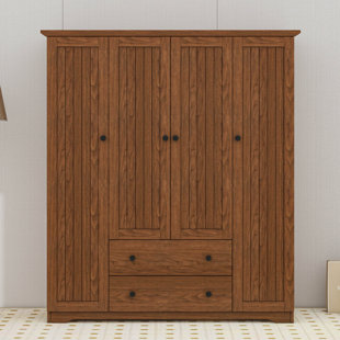Armoire 4 portes avec 2 tiroirs