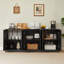 Buffet moderne ondulé avec contours incurvés