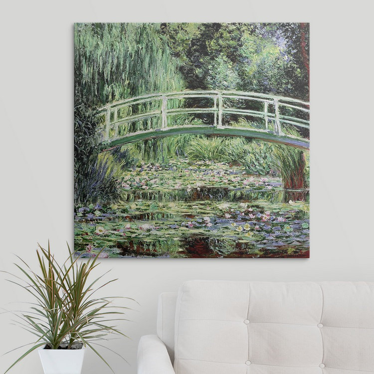 «White Waterlilies, 1899» par Claude Monet, reproduction d'art, H 30 po x l 30 po x P 1,5 po, Toile