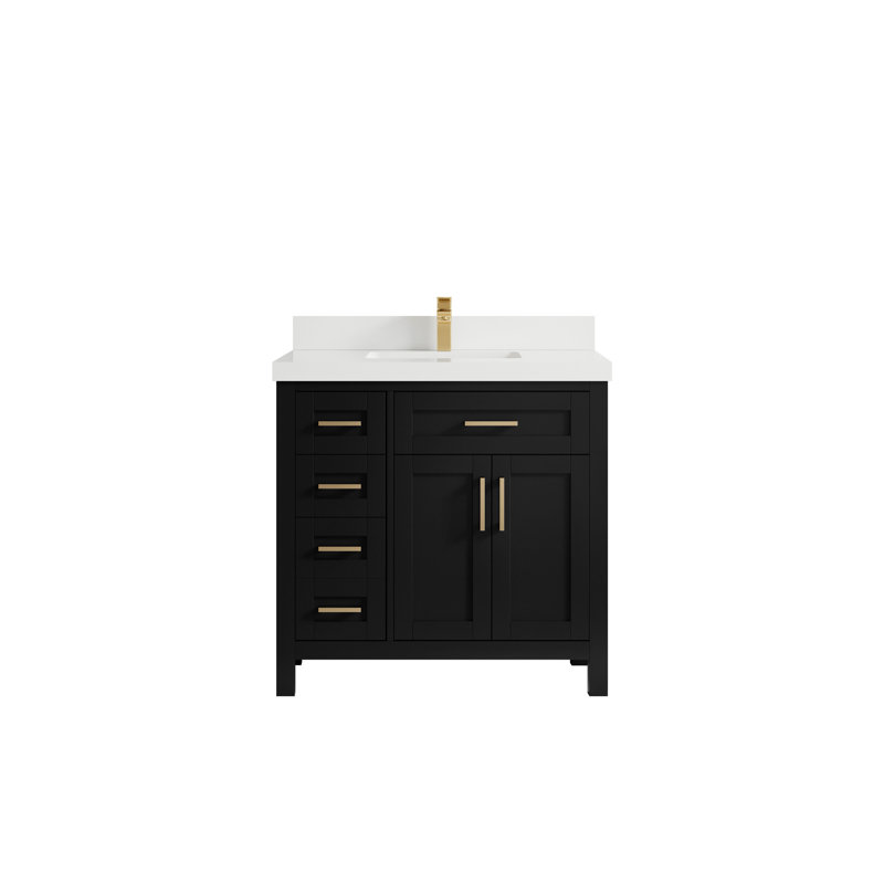 Ensemble de meuble-lavabo simple 36 po, Blanc