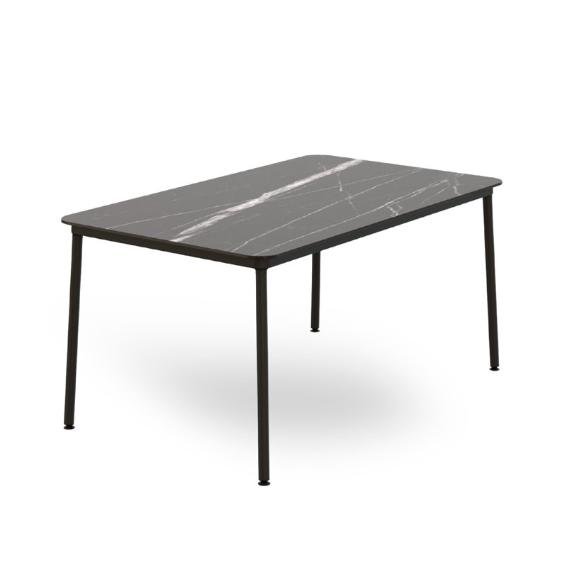Hub Dining Table, Black, 29.53"H x 59.06"L x 35.43"W