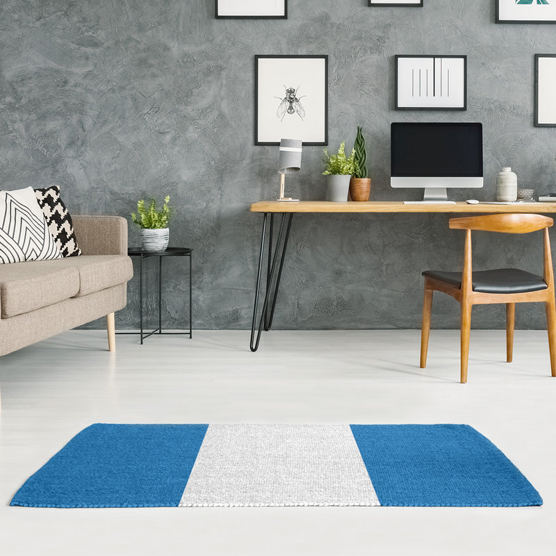 Striped Indoor Rug, Rectangle 7' x 5'