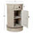 Regan Solid Wood Swivel Drum End Table with Storage-1172392189