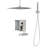 3-Function High-Pressure Rainfall Shower System, Tub Faucet Set