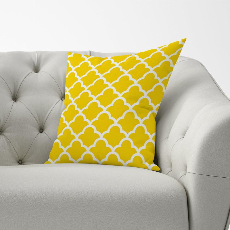 Carrie Geometric Square Cushion