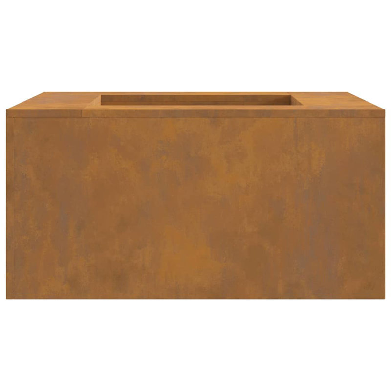 Outdoor Fire Pit, 40cm H x 80cm W x 80cm D, Brown