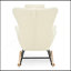 Chaise berçante, fauteuil oscillant rembourré Teddy