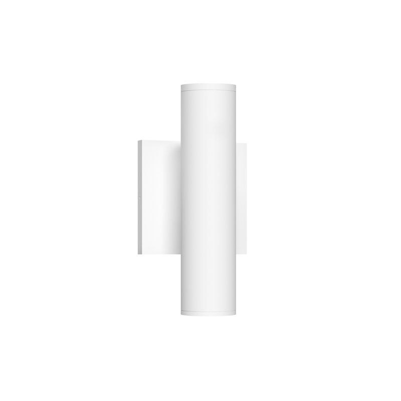 Lorna 2 - Light LED Flush Mounted Sconce, White, 9" H x 4.63" W x 3" D, 14 W