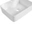 Lavabo de salle de bain rectangulaire en céramique Leigh