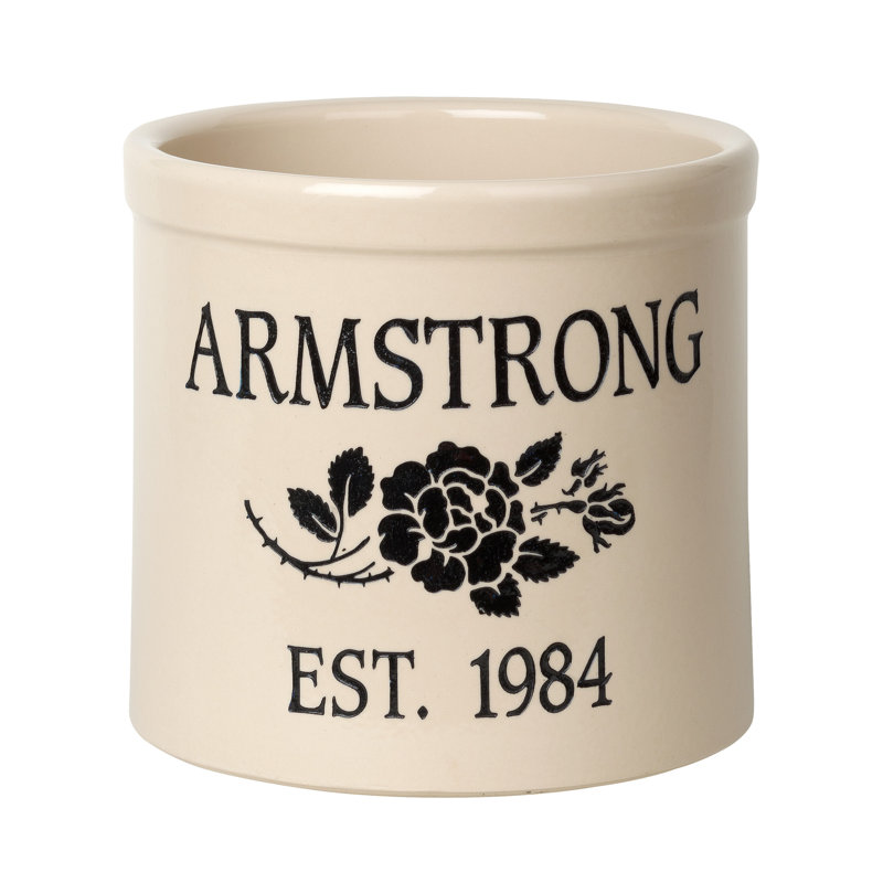 Woodring Ceramic Pot Planter, Black, Yes