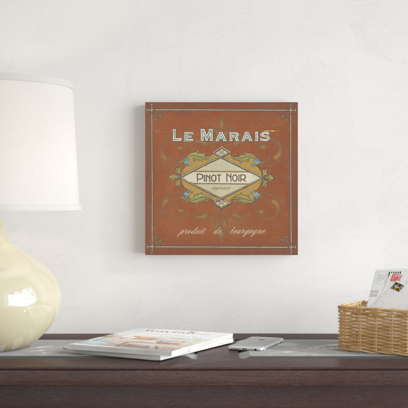 «Vintage Wine Labels II» par June Erica Vess, impression sur toile tendue, H 12 po x l 12 po x P 1,25 po