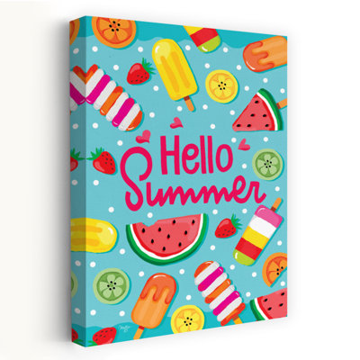 Hello Summer - Art contemporain typographique «Hello Summer»