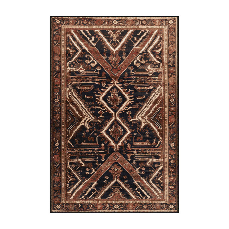 Tapis brun lavable à la machine, Tapis de couloir 2 pi x 5 pi