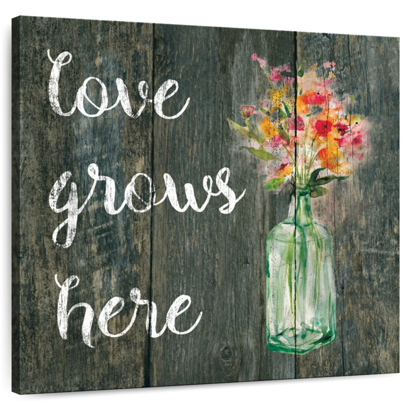 Tergel Love Grows Here I, H 30 po x l 30 po