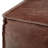 Sheffield 18"W Genuine Leather Boho Square Pouf in Brown-428250550