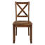 Ensemble de table de salle à manger 3 pièces avec 2 chaises à dossier en X pour petits espaces-131983504-131983505-131983507-131983510