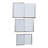 3-Piece Stonewashed Canvas Bound Paper Notebooks