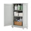 Élégante armoire de salle de bain grise