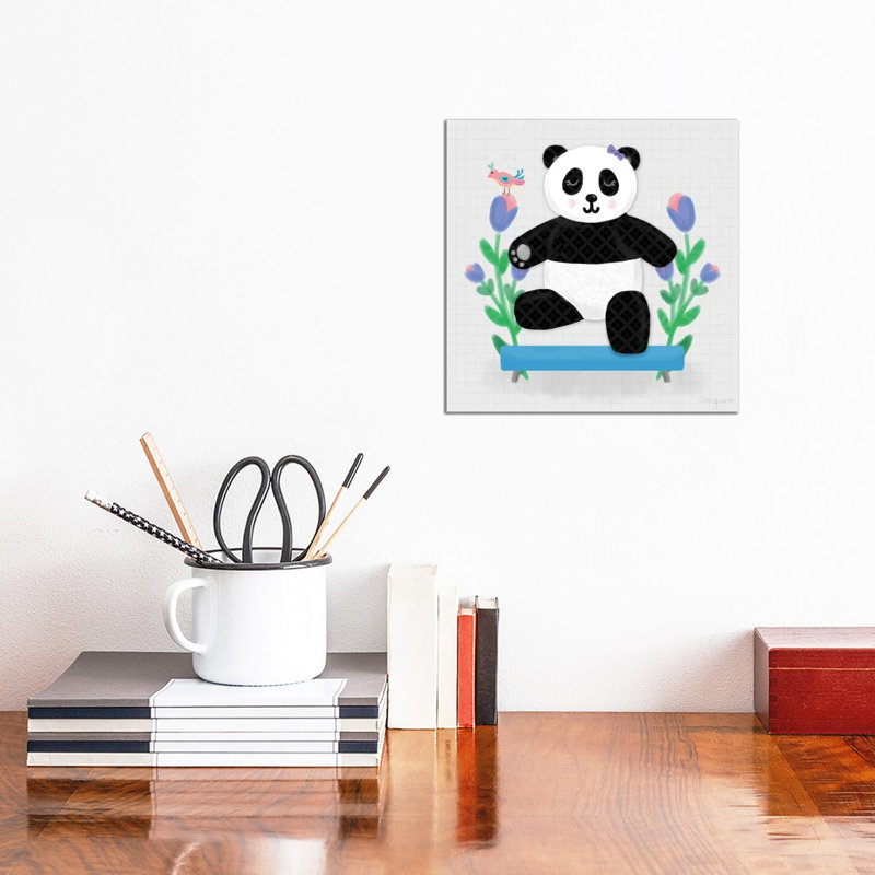 Tumbling Pandas I by Noonday Design - Wrapped Canvas Print, 30.48 cm H x 30.48 cm W