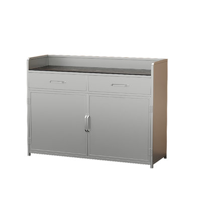 Buffet industriel moderne avec plateau en bois
