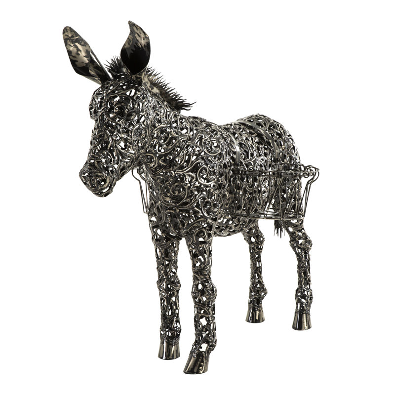 Adamou Metal Statue Planter