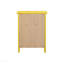 Table de chevet jaune vibrante
