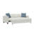 White Pop-Up Sleeper Sofa