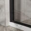 Double Sliding Glass Shower Door Tempered Aluminum Modern Bathroom