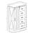 Farmhouse Accent Chest With Sliding Barn Door And 5 Drawers, White - Rustic Charm And Practical Storage-63529265