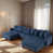 Daevon Dark Blue Fabric