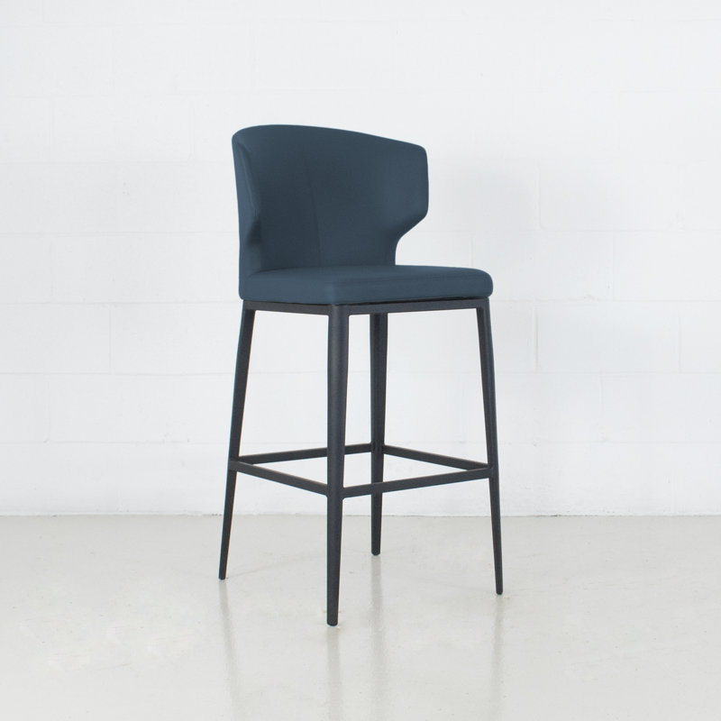 Tabouret de bar et de comptoir Aislinn, Pierre bleue, Tabouret de comptoir (assise de 26 po de hauteur)