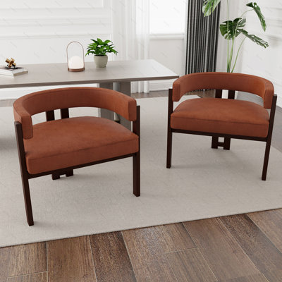 Fauteuil en tissu chenille avec dossier ouvert
