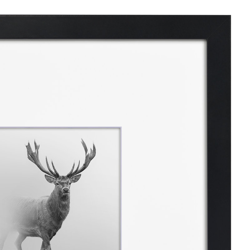 Cadre photo mural 8 "x 8" Vihaas - noir, Ensemble de 6