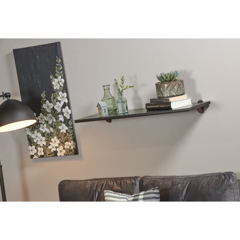 Tablette noire Gallery 12X32 avec supports Pelican