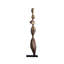Grand ornement de plancher en bois massif 47,24 po style Wabi-Sabi-1788767132