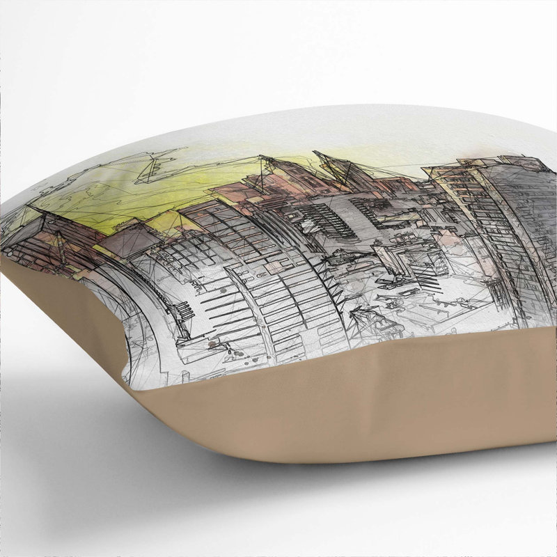 Square Cushion, 55cm H x 55cm W x 20cm D, Stone