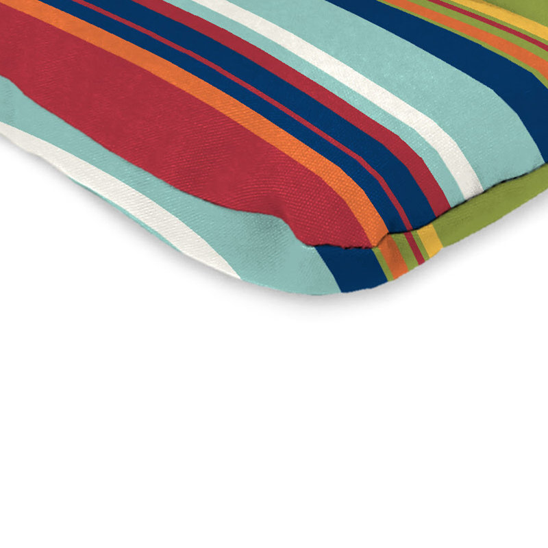 21" x 38" Outdoor Chair Cushion with Ties and Loop, Westport Garden