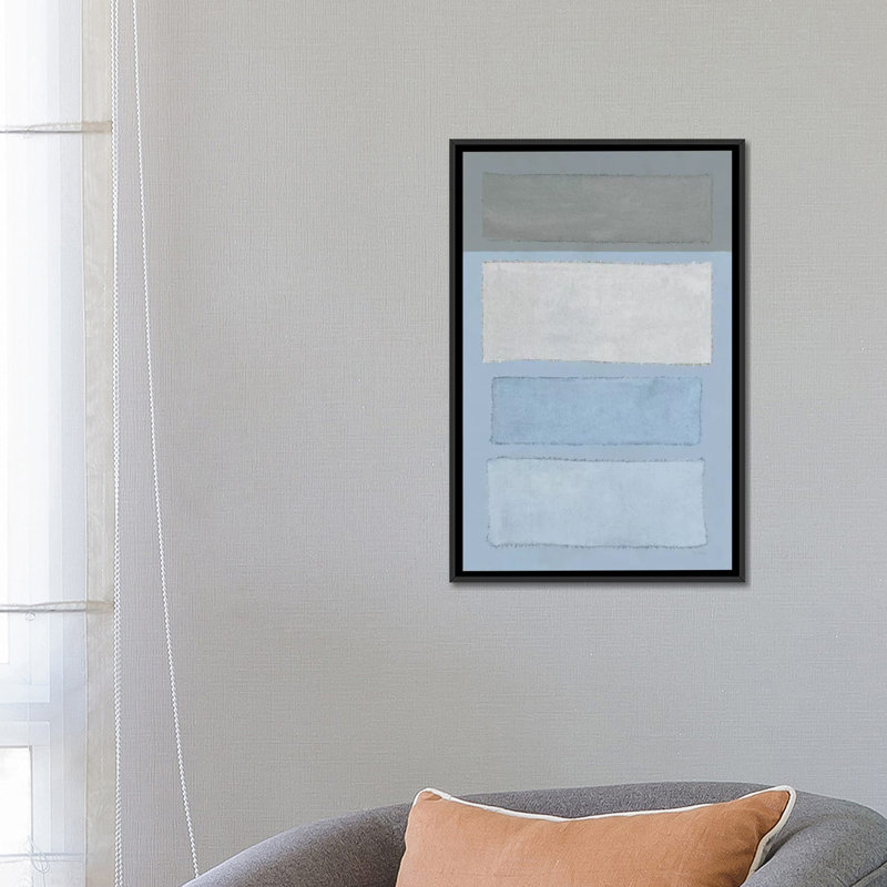«Painted Weaving I», reproduction d'impression sur toile tendue, H 26 po x l 18 po x P 1,5 po, Toile avec cadre noir