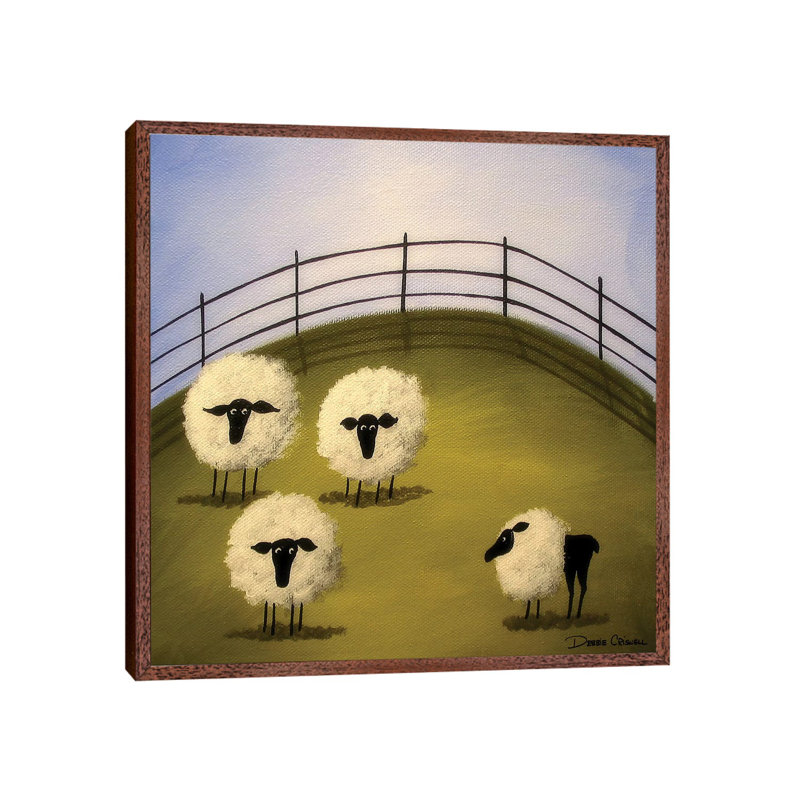 The Compromise by Debbie Criswell - Print on Canvas, Classic Brown Wood Framed, 45.72 cm H x 45.72 cm W x 3.175 cm D