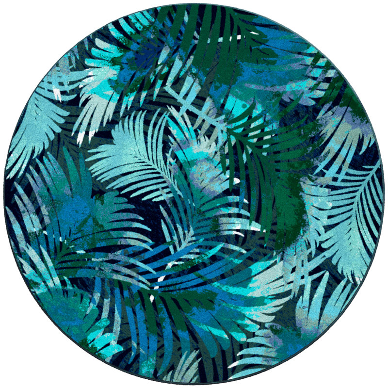 Buhr Abstract Indoor Rug, Round 8'