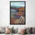 Toile avec cadre noir patiné