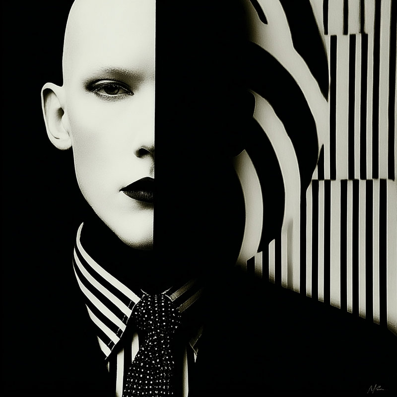 «Shadow and Form», art mural sur toile tendue